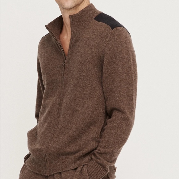 Men’s Zip Up Cashmere Sweater from NakedCashmere - Picture 2 of 11
